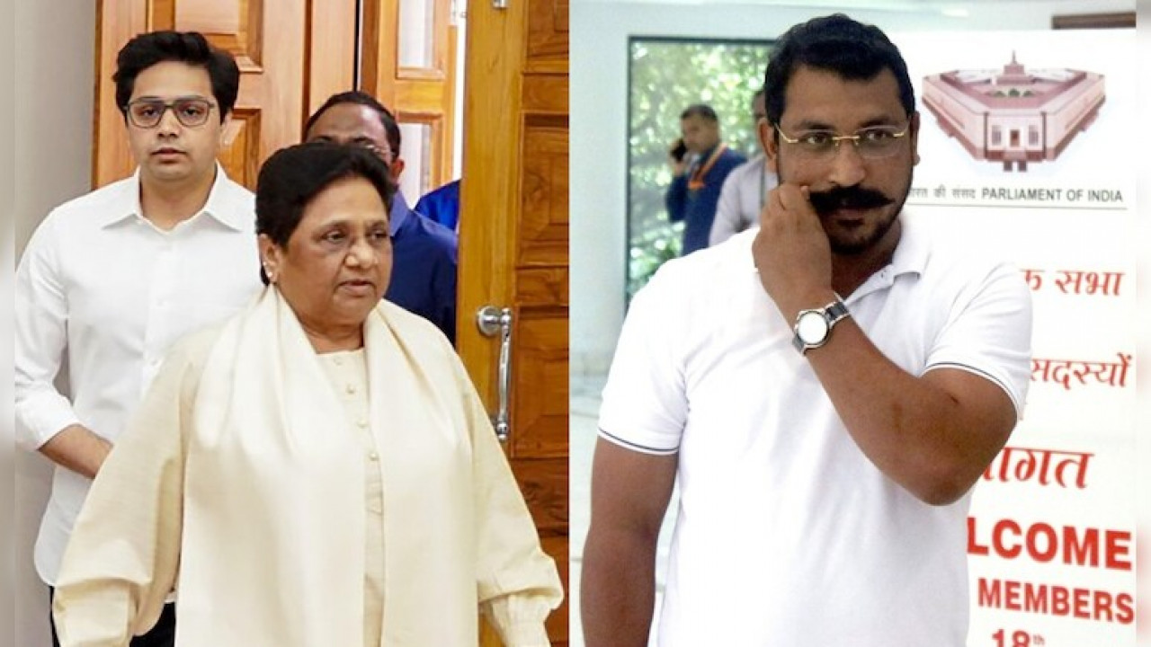  Dalit Politics Erupts Mayawatis Gag Order on Akash Triggers Chandrashekhars Salvo 